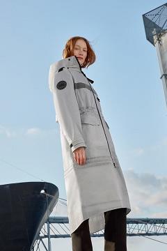 Chamarras Canada Goose Mujer Outlet - Resolute Chubasquero Grises LO5376902